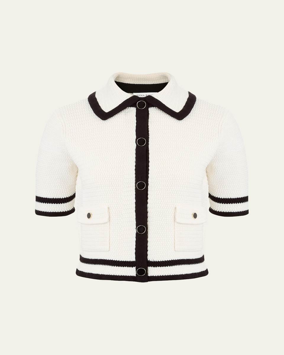 Tweed Short Sleeve Cardigan